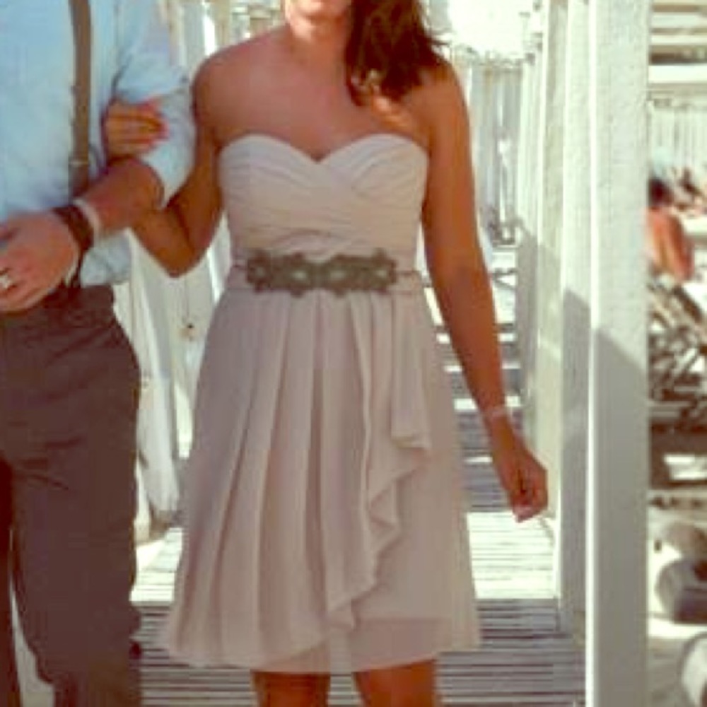 Short formal chiffon dress
